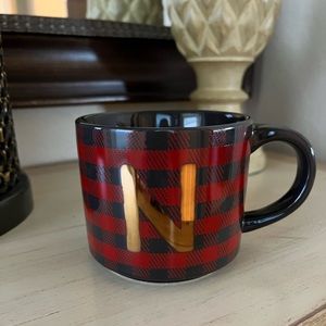 NWT “N” Stoneware Monogram Mug by Threshold